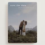 "Typographic Header" - Save the Dates in Cotton by Stacey Meacham - Front