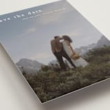 "Typographic Header" - Save the Dates in Cotton by Stacey Meacham - Detail