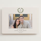 "Classic monogram" - Save the Dates in Ecru by Susan Moyal - Front