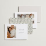 "Classic monogram" - Save the Dates in Ecru by Susan Moyal - Back of Card Options