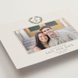 "Classic monogram" - Save the Dates in Ecru by Susan Moyal - Detail