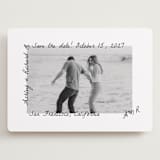 "Showered" - Save the Dates in Graphite by Claudia Orengo - Front