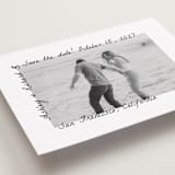 "Showered" - Save the Dates in Graphite by Claudia Orengo - Detail