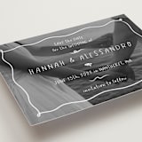 "Whimsical" - Save the Dates in Snow by Emily Sabol Goss - Detail