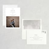 "Editorially" - Save the Dates in Tuxedo by Everett Paper Goods - Assembled