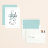 "Wed in Type" - Save the Dates in Sky by Ariel Rutland - Assembled