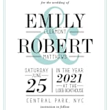 "Wed in Type" - Save the Dates in Sky by Ariel Rutland - Detail