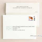 "Wed in Type" - Save the Dates in Sky by Ariel Rutland - FREE Recipient Addressing