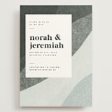"lovely layers" - Save the Dates in Charcoal by Carrie Moradi - Front