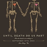 "Until Death" - Save the Dates in Golden by Katie Zimpel - Detail