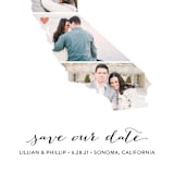 "California Love Location" - Save the Dates in Wedding Dress by Heather Buchma - Detail