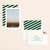 "Modern Expression" - Save the Dates in Spruce by Keen Peachy - Assembled