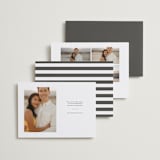 "Simple Elegant" - Save the Dates in Charcoal by Chasity Smith - Back of Card Options