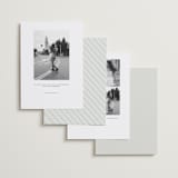 "Malibu Dreams" - Save the Dates in Linen by Ashley Cuccio - Back of Card Options