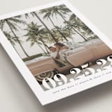 "Malibu Dreams" - Save the Dates in Linen by Ashley Cuccio - Detail