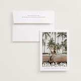 "Malibu Dreams" - Save the Dates in Linen by Ashley Cuccio - Save the Date with Envelope