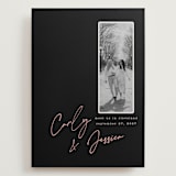 "Album Cover" - Save the Dates in Noir by Merian - Front