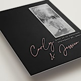 "Album Cover" - Save the Dates in Noir by Merian - Detail