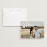 "Love Letters" - Save the Dates in Daisy by Wildfield Paper Co - Save the Date with Envelope