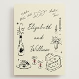 "Vintage Lovers" - Save the Dates in Champagne by Helena Vitto - Front