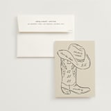 "Lariat" - Save the Dates in Sand by Jelena Vuletic - Save the Date with Envelope