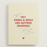 "Love Note" - Save the Dates in Latte by Helena Vitto - Front