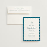 "Meet us" - Save the Dates in Ocean by Kelly Schmidt - Save the Date with Envelope
