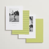 "communiqué" - Save the Dates in Chartreuse by Jennifer Lew - Back of Card Options