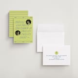 "communiqué" - Save the Dates in Chartreuse by Jennifer Lew - Assembled