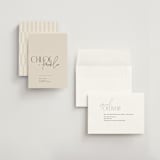 "Layered" - Save the Dates in Natural by Kelly Schmidt - Assembled