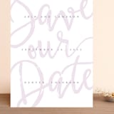 "Curated" - Save the Dates in Amethyst by Ashley Rosenbaum - Front