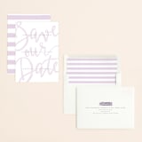 "Curated" - Save the Dates in Amethyst by Ashley Rosenbaum - Assembled