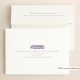"Curated" - Save the Dates in Amethyst by Ashley Rosenbaum - FREE Recipient Addressing