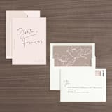 "Oversized" - Save the Dates in Rosewater by Mere Paper - Assembled