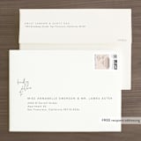 "Oversized" - Save the Dates in Rosewater by Mere Paper - FREE Recipient Addressing