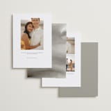 "Minimal Message" - Save the Dates in Cloud by Lindsay Megahed - Back of Card Options