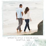 "Sunny Wedding" - Save the Dates in Seafoam by My Splendid Summer - Detail