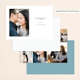 "Our Date" - Save the Dates in Diamond by Jen Banks - Back of Card Options