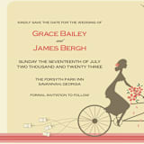 "Journey Together" - Save the Dates in Buttercream by Letter19Design - Detail