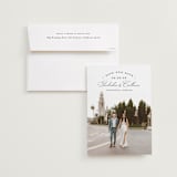 "Arched Type" - Save the Dates in Onyx by Erica Krystek - Save the Date with Envelope