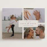 "Classic Date" - Save the Dates in Almond by Brianne Larsen - Front