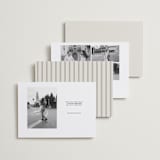 "Classic Date" - Save the Dates in Almond by Brianne Larsen - Back of Card Options