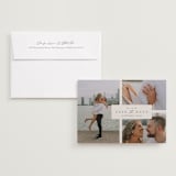 "Classic Date" - Save the Dates in Almond by Brianne Larsen - Save the Date with Envelope