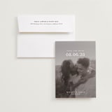 "Classic Big Date" - Save the Dates in Moonstone by Lucrecia Caporale - Save the Date with Envelope