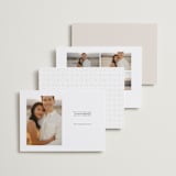 "Name Frame" - Save the Dates in Bone by Sandra Picco Design - Back of Card Options