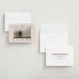 "Name Frame" - Save the Dates in Bone by Sandra Picco Design - Assembled