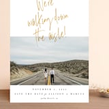 "Down the Aisle" - Save the Dates in Canary by Keen Peachy - Front