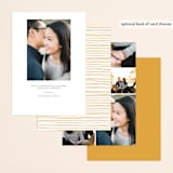 "Down the Aisle" - Save the Dates in Canary by Keen Peachy - Back of Card Options