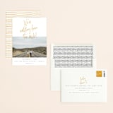 "Down the Aisle" - Save the Dates in Canary by Keen Peachy - Assembled