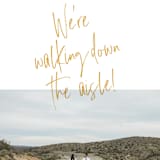 "Down the Aisle" - Save the Dates in Canary by Keen Peachy - Detail